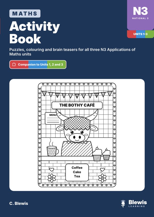 Cover of Activity Book, N3 Maths workbook