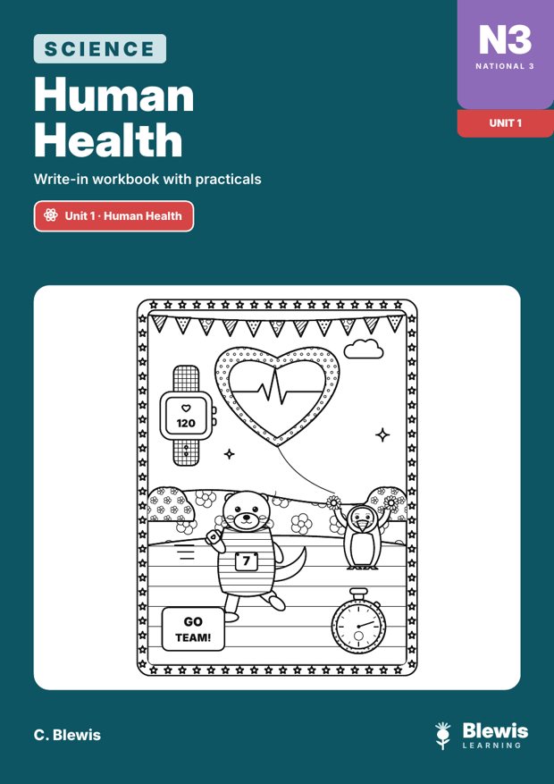 Cover of Human Health, N3 Science workbook